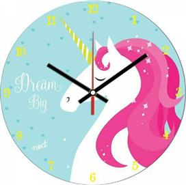 Next Παιδικό Ρολόι Τοίχου Unicorn Πλαστικό 24581