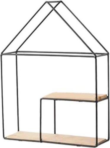 Next Ράφι Τοίχου Minimal Μαύρο 24.5x8x32.5cm 35463-09
