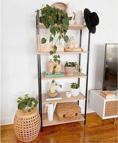 Next Ραφιέρα Δαπέδου Μαύρο 100x35x180cm 35918