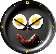 Next Ρολόι Τοίχου Αυγά-Λουκάνικο Πλαστικό 31cm 24543