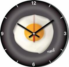 Next Ρολόι Τοίχου Αυγό Τηγανητό Πλαστικό 31cm 24535