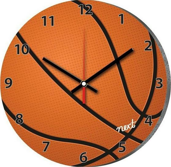 Next Ρολόι Τοίχου Μπάλα Μπάσκετ Πλαστικό 31cm 24545