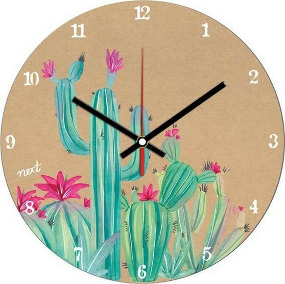 Next Ρολόι Τοίχου Cactus Πλαστικό 31cm 24583