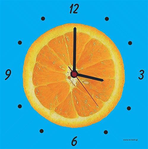 Next Ρολόι Τοίχου Πορτοκάλι Χάρτινο 01902
