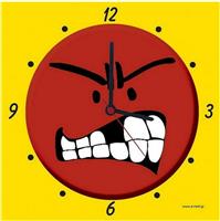 Next Ρολόι Τοίχου Θυμωμένη Φατσούλα Χάρτινο 01913