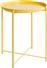 Next Στρογγυλό Βοηθητικό Τραπεζάκι Μεταλλικό Κίτρινο Μ53xΠ53xΥ42cm 35936-01