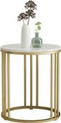 Next Στρογγυλό Βοηθητικό Τραπεζάκι Μεταλλικό Χρυσό Μ50xΠ50xΥ55cm 35964-18