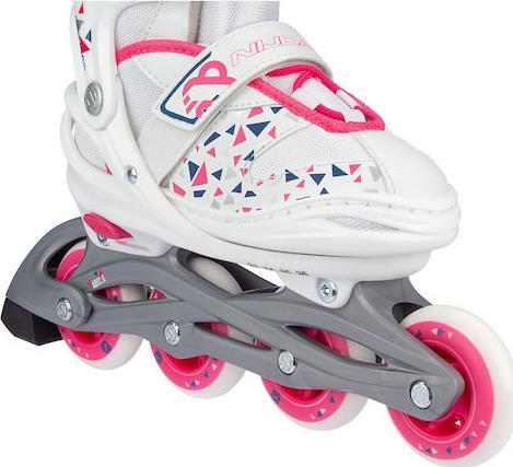Nijdam Inline Skates Ρυθμιζόμενα White Wedge Νο. 29-32