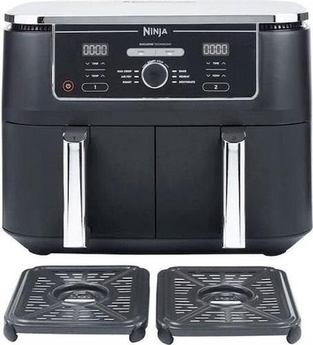 Ninja AF400EU Foodi Max Dual Zone Φριτέζα Αέρος με Διπλό Αποσπώμενο Κάδο 9.5lt Μαύρη