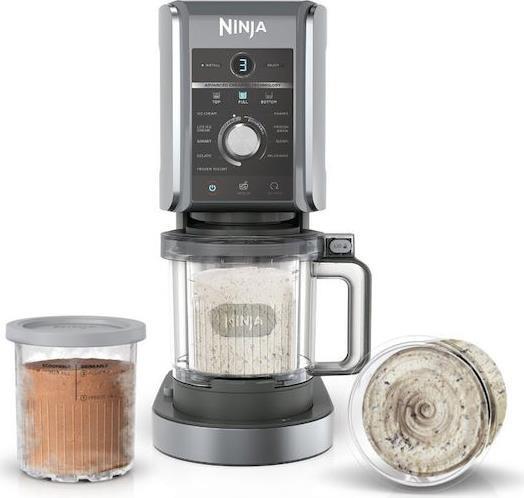 Ninja NC502EU CREAMi Deluxe Παγωτομηχανή 0.709lt Γκρι