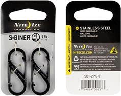 Nite Ize Καραμπινέρ αντικειμένων S-Biner Dual 2τμχ Size:1 /Black NIT-009