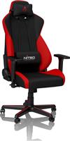 Nitro Concepts S300 Υφασμάτινη Καρέκλα Gaming με Ρυθμιζόμενα Μπράτσα Κόκκινη 2.35.63.02.016