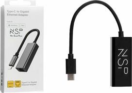 NSP N08 USB-C Αντάπτορας Δικτύου για Ενσύρματη σύνδεση Gigabit Ethernet