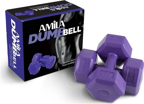 Amila Σετ Βαράκια Εξάγωνα 2 x 4kg 44535