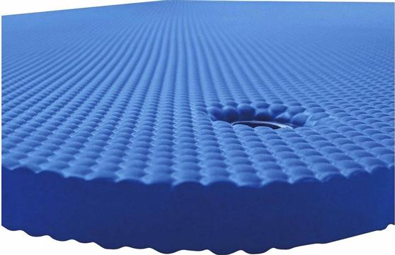 Amila 81740 Στρώμα Γυμναστικής Yoga-Pilates Μπλε με Κρίκους 100x60x1.5cm
