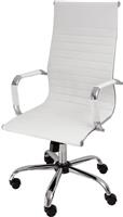 OEM Καρέκλα Διευθυντική με Ανάκλιση Λευκή 66-23539
