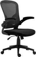 OEM Καρέκλα Γραφείου με Ρυθμιζόμενα Μπράτσα Μαύρη 66-38014