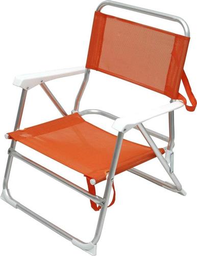 OEM Καρέκλα Παραλίας Αλουμινίου Πορτοκαλί 44x44.5x25-66cm​