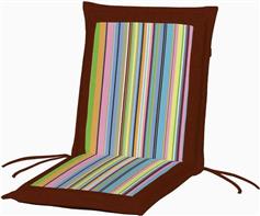 OEM Καρέκλας Ριγέ-Κεραμιδί 96x48x4cm