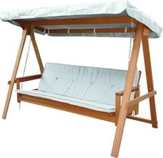 OEM Meranti Κούνια Εκρού Μ235xΠ120xΥ178cm 183-8789