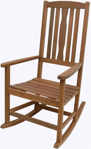 OEM Meranti Κουνιστή Καρέκλα Ξύλινη Καφέ 44x50x104cm 183-5343