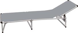 OEM Παραλίας Αλουμινίου Γκρι Πτυσσόμενη 186x52x25cm