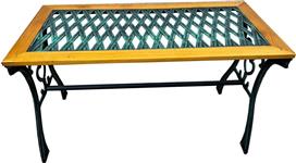 OEM Τραπέζι με Σκελετό από Μαντέμι Μαύρο 99x47x57cm 182-8748