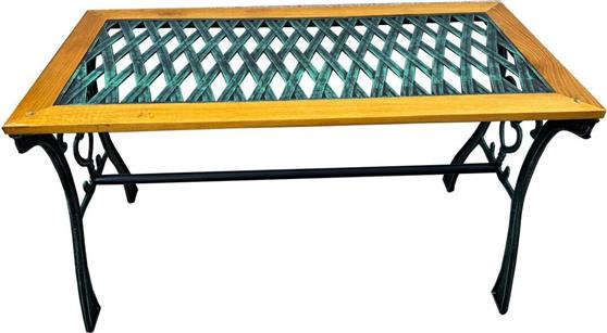 OEM Τραπέζι με Σκελετό από Μαντέμι Μαύρο 99x47x57cm 182-8748