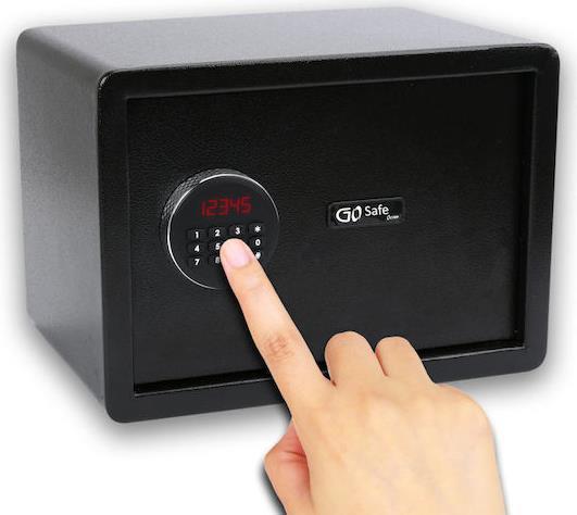 Olympia GoSafe 2.0 110 GR Χρηματοκιβώτιο με Ψηφιακό Κλείδωμα και Κλειδί, Ξενοδοχείου Διαστάσεων Μ25xΠ35xΥ25cm με Βάρος 8kg 7101