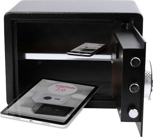 Olympia GoSafe 2.0 110 GR Χρηματοκιβώτιο με Ψηφιακό Κλείδωμα και Κλειδί, Ξενοδοχείου Διαστάσεων Μ25xΠ35xΥ25cm με Βάρος 8kg 7101