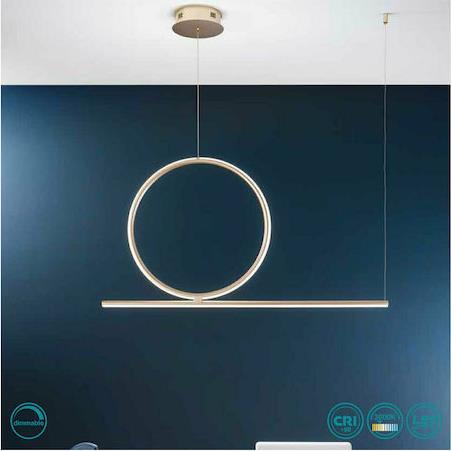 Ondaluce Acrobat Μοντέρνο Κρεμαστό Φωτιστικό Ράγα σε Μαύρο Χρώμα SO.ACROBAT.40/NERO