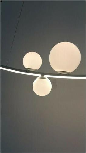 Ondaluce Altalena Μοντέρνο Κρεμαστό Φωτιστικό Ράγα με Ενσωματωμένο LED σε Λευκό Χρώμα SO.ALTALENA/B.CO