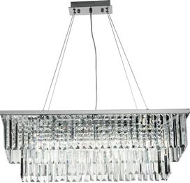 Ondaluce Daiquiri Πολυέλαιος 6xE14 80cm με Κρύσταλλα Διάφανος SO.DAIQUIRI/PC