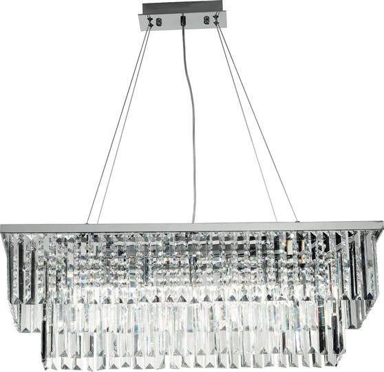 Ondaluce Daiquiri Πολυέλαιος 6xE14 80cm με Κρύσταλλα Διάφανος SO.DAIQUIRI/PC