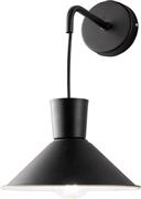 Ondaluce Elio Κλασικό Φωτιστικό Τοίχου με Ντουί E27 σε Μαύρο Χρώμα Πλάτους 21cm AP.ELIO/NERO
