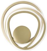 Ondaluce Golden Μοντέρνο Φωτιστικό Τοίχου με Ενσωματωμένο LED και Θερμό Λευκό Φως σε Χρυσό Χρώμα AP.GOLDEN/ORO