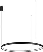 Ondaluce Κρεμαστό Φωτιστικό LED με Θερμό Λευκό Φως Μαύρο SO.NOVA/100-NERO