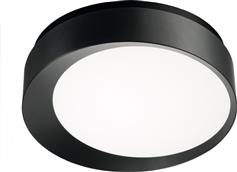 Ondaluce Lira Μοντέρνα Μεταλλική Πλαφονιέρα Οροφής με Ενσωματωμένο LED σε Μαύρο χρώμα 80cm PL.LIRA/NERO-GR