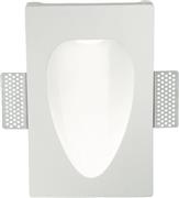 Ondaluce Liscio Μοντέρνο Φωτιστικό Τοίχου με Ενσωματωμένο LED και Θερμό Λευκό Φως σε Λευκό Χρώμα Πλάτους 23cm FT.LISCIO/B.CO