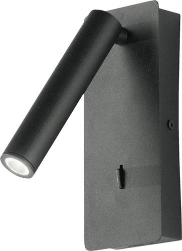 Ondaluce Μονό Σποτ με Ενσωματωμένο LED και Θερμό Φως σε Μαύρο Χρώμα AP.TELESCOPE/NERO