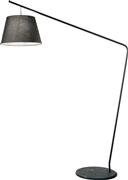 Ondaluce Μοντέρνο Φωτιστικό Δαπέδου Υ190xΜ45cm με Ντουί για Λαμπτήρα E27 σε Μαύρο Χρώμα PT.VELVET/NERO