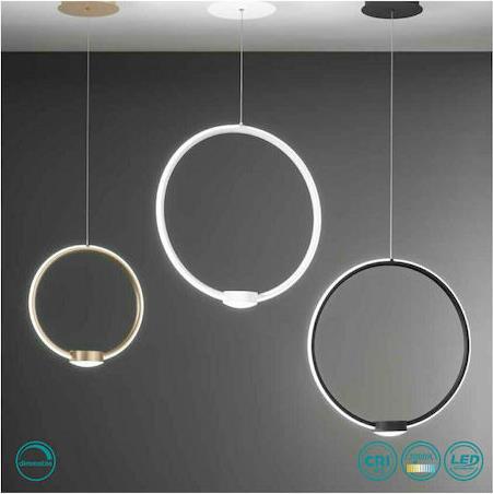 Ondaluce Omega Μοντέρνο Κρεμαστό Φωτιστικό σε Λευκό Χρώμα SO.OMEGA/PC-B.CO