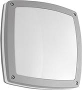 Ondaluce Paris Στεγανή Επιτοίχια Πλαφονιέρα Εξωτερικού Χώρου E27 σε Ασημί Χρώμα AP.PARIS/SILVER