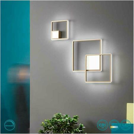 Ondaluce Pl.Dowel/Gr-Silver Μοντέρνο Φωτιστικό Τοίχου με Ενσωματωμένο LED και Θερμό Λευκό Φως σε Ασημί Χρώμα Πλάτους 78cm PL.DOWEL/GR-SILVER