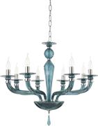 Ondaluce Πολυέλαιος 8xE14 82cm με Κεράκια Μπλε LP.VILLA/8-OTT