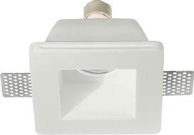 Ondaluce Rumba Τετράγωνο Γύψινο Χωνευτό Σποτ σε Λευκό χρώμα 12x5.5cm FT.RUMBA/GR-B.CO