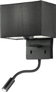 Ondaluce Shadow Μοντέρνο Φωτιστικό Τοίχου με Ντουί E27 σε Μαύρο Χρώμα Πλάτους 24.5cm AP.SHADOW/NERO