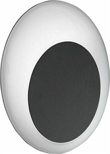 Ondaluce Στεγανή Επιτοίχια Πλαφονιέρα Εξωτερικού Χώρου με Ενσωματωμένο LED σε Μαύρο Χρώμα AP.SHELL/NERO