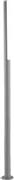 Ondaluce Tommy Φωτιστικό Κολώνα Εξωτερικού Χώρου με Ενσωματωμένο LED σε Ασημί Χρώμα PLT.TOMMY/180-SILVER