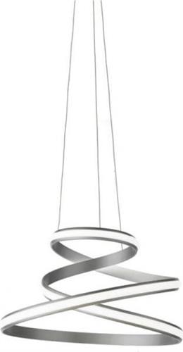 Ondaluce Vuelta Μοντέρνο Κρεμαστό Φωτιστικό με Ενσωματωμένο LED σε Ασημί Χρώμα SO.VUELTA/SILVER